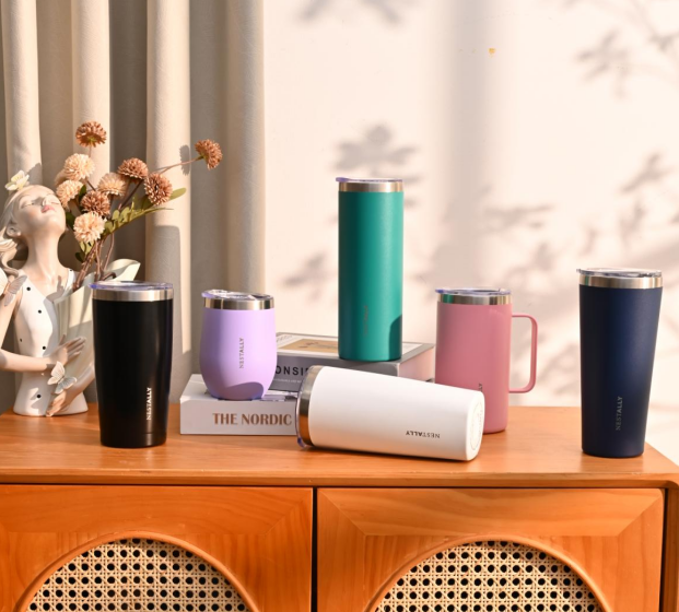 Cozy 20oz Stainless Steel Travel Mug with Handle