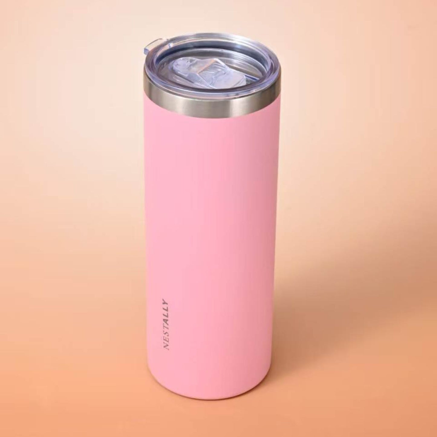 Chic 20oz Stainless Steel Travel Mug with Dual Lids