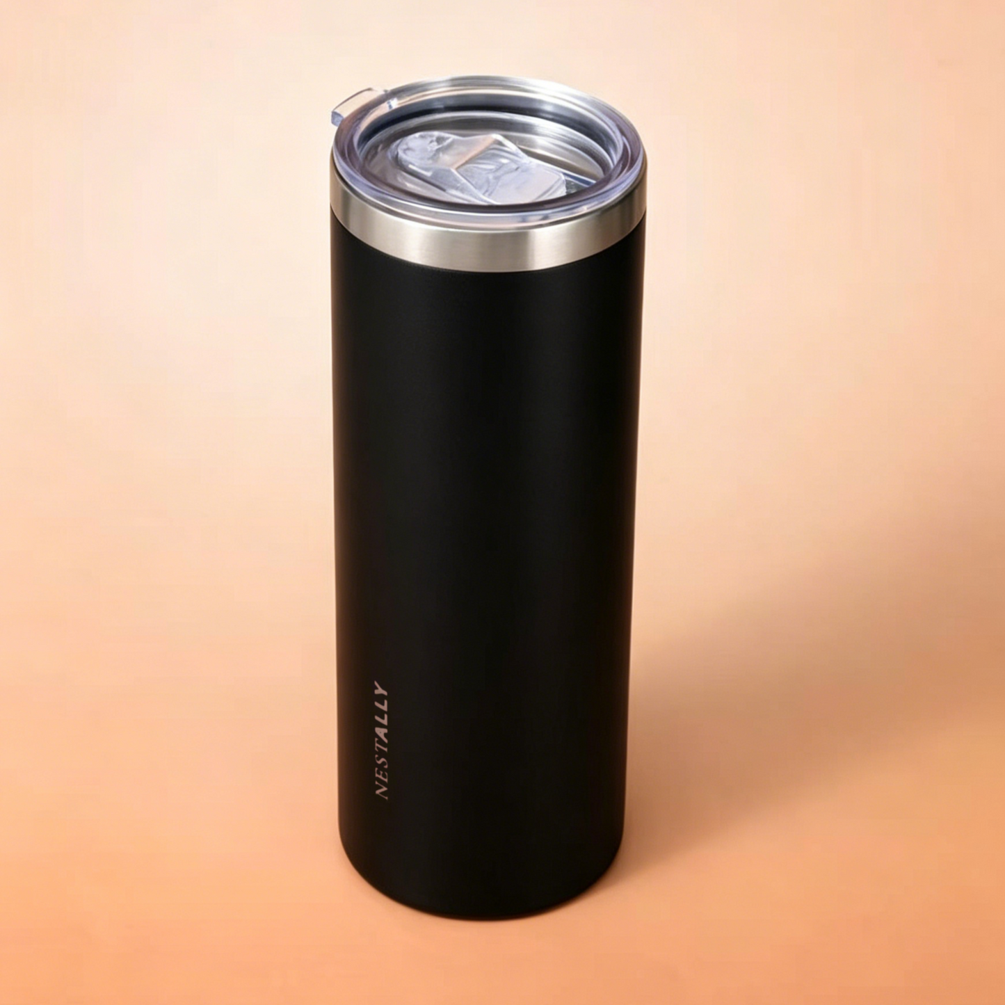 Chic 20oz Stainless Steel Travel Mug with Dual Lids