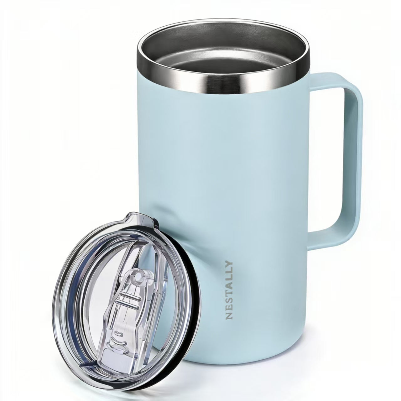 Cozy 20oz Stainless Steel Travel Mug with Handle