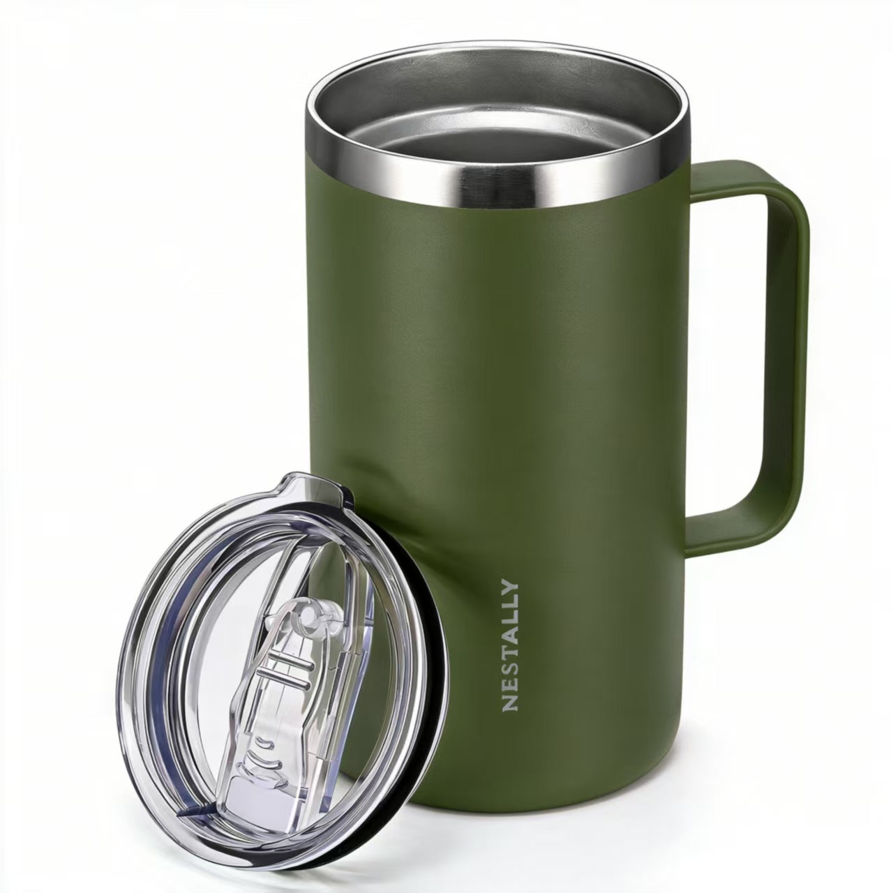 Cozy 20oz Stainless Steel Travel Mug with Handle