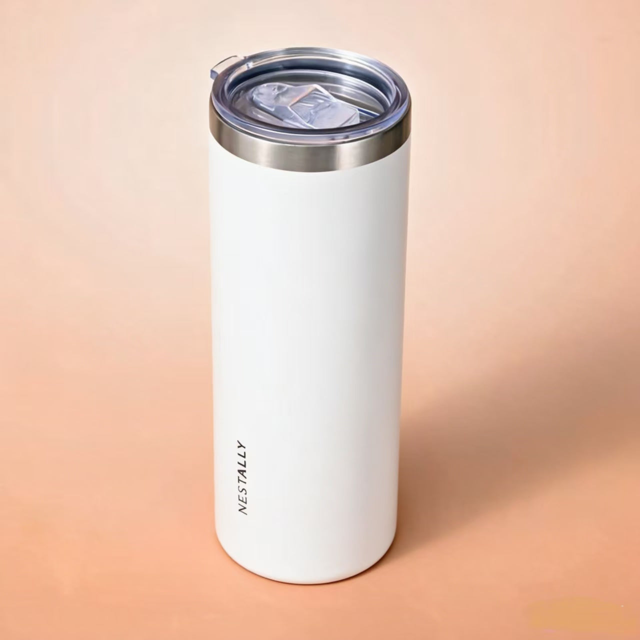 Chic 20oz Stainless Steel Travel Mug with Dual Lids