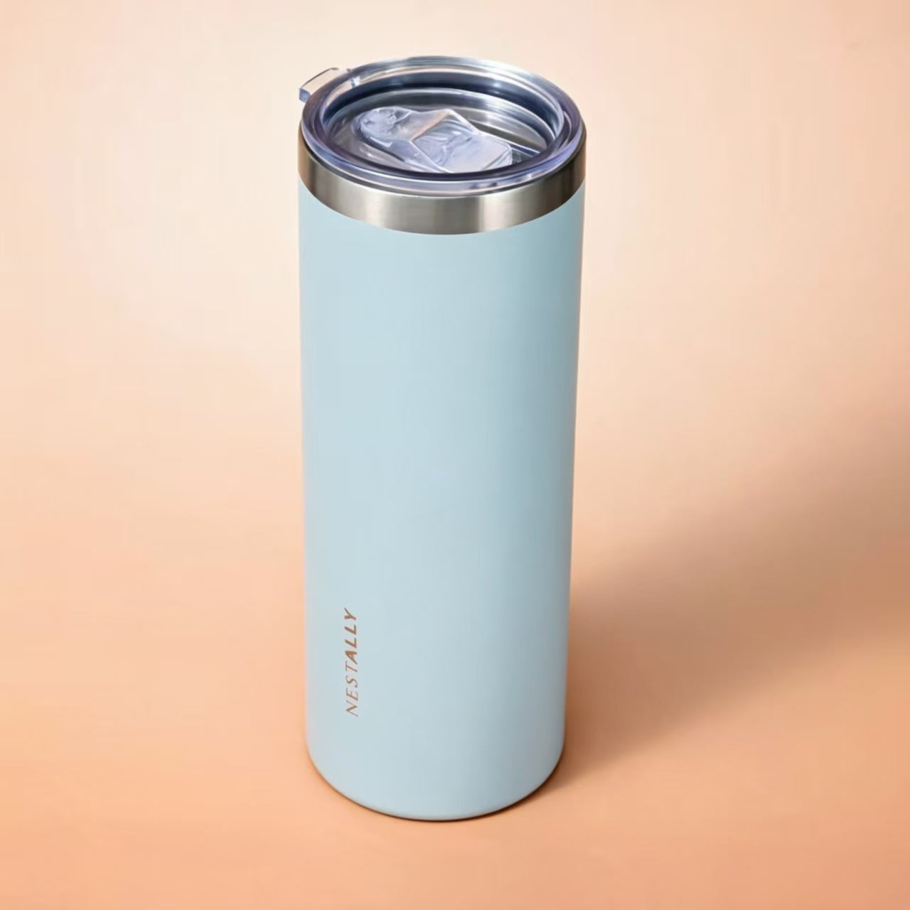 Chic 20oz Stainless Steel Travel Mug with Dual Lids