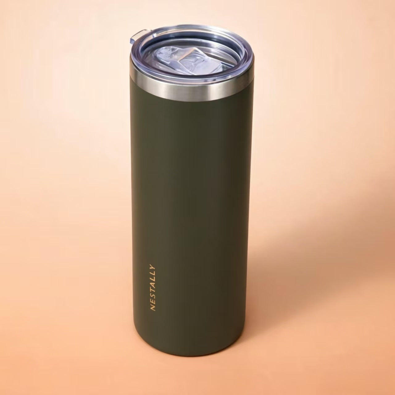 Chic 20oz Stainless Steel Travel Mug with Dual Lids