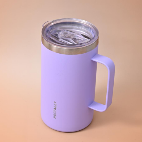 Cozy 20oz Stainless Steel Travel Mug with Handle