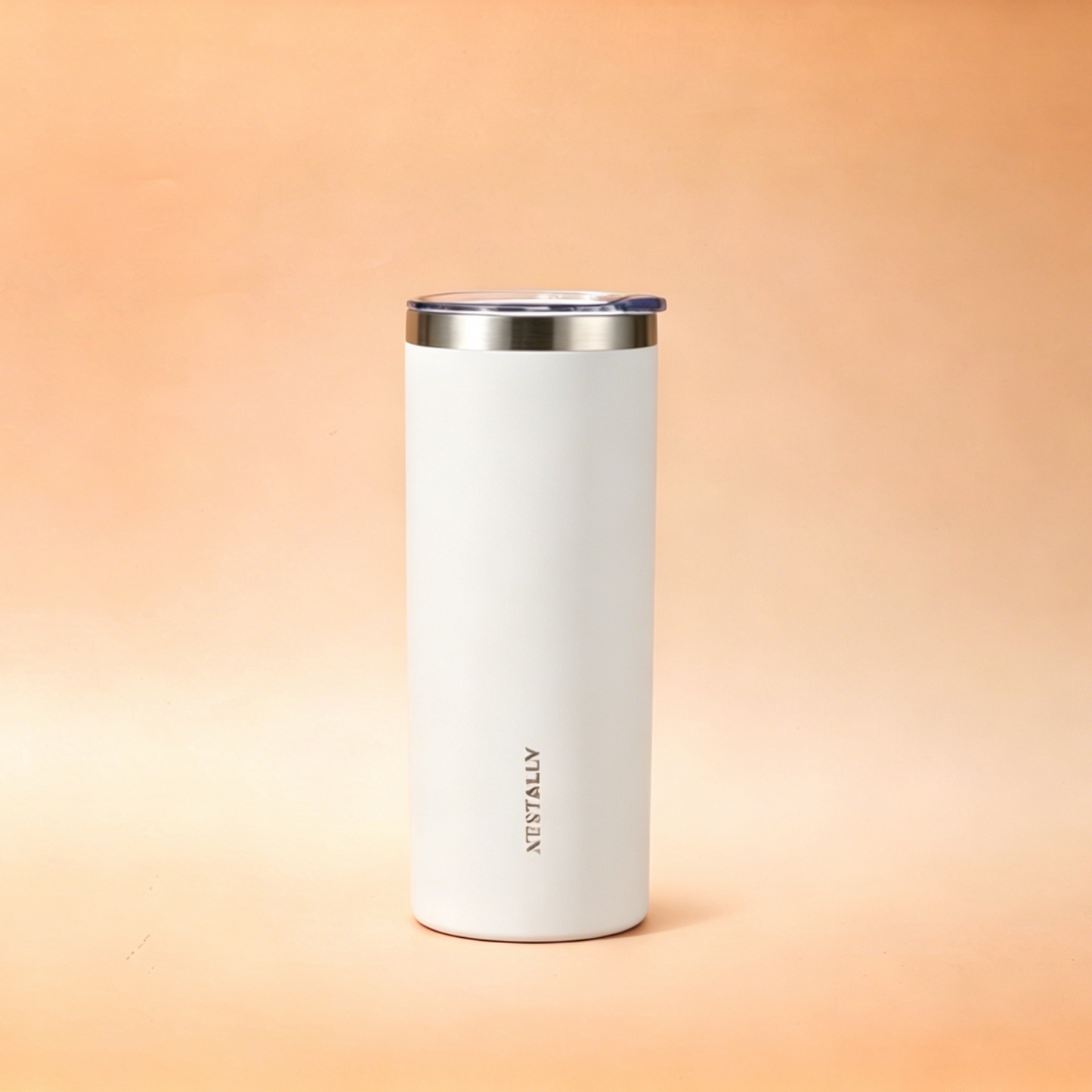 Chic 20oz Stainless Steel Travel Mug with Dual Lids