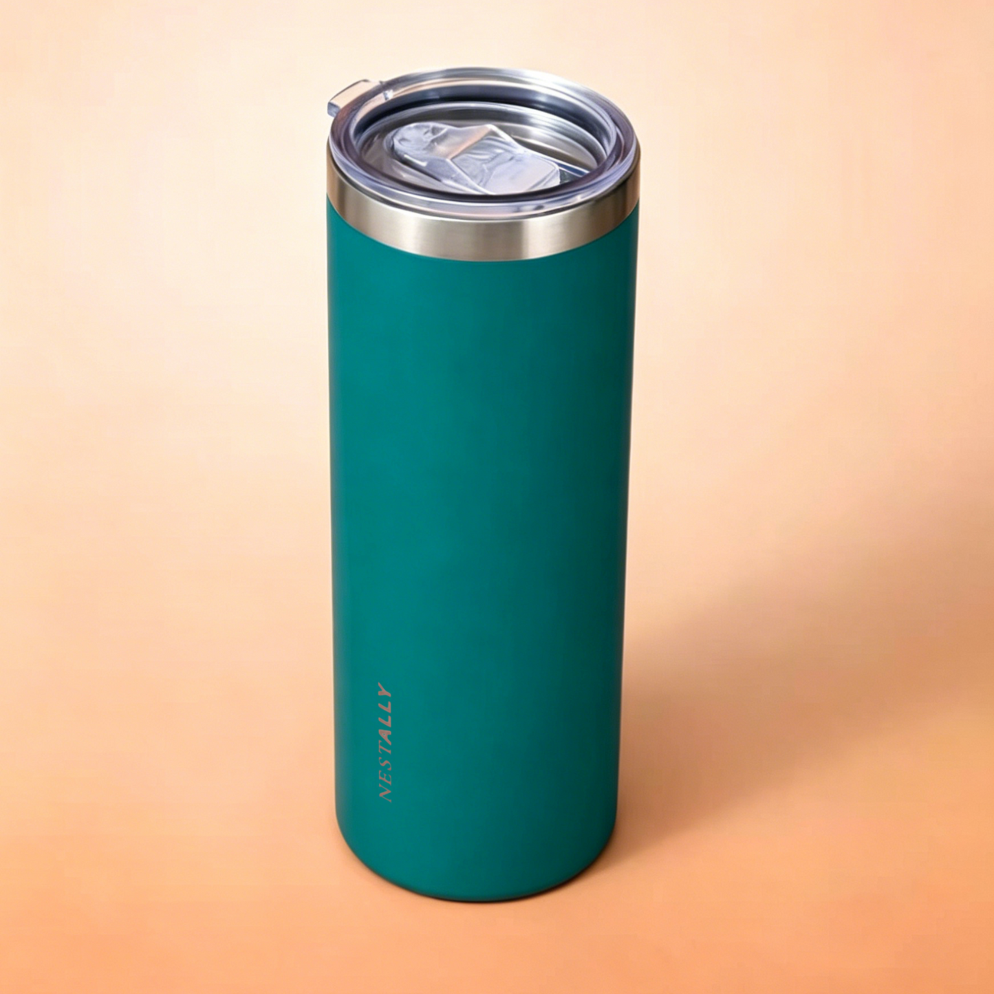 Chic 20oz Stainless Steel Travel Mug with Dual Lids