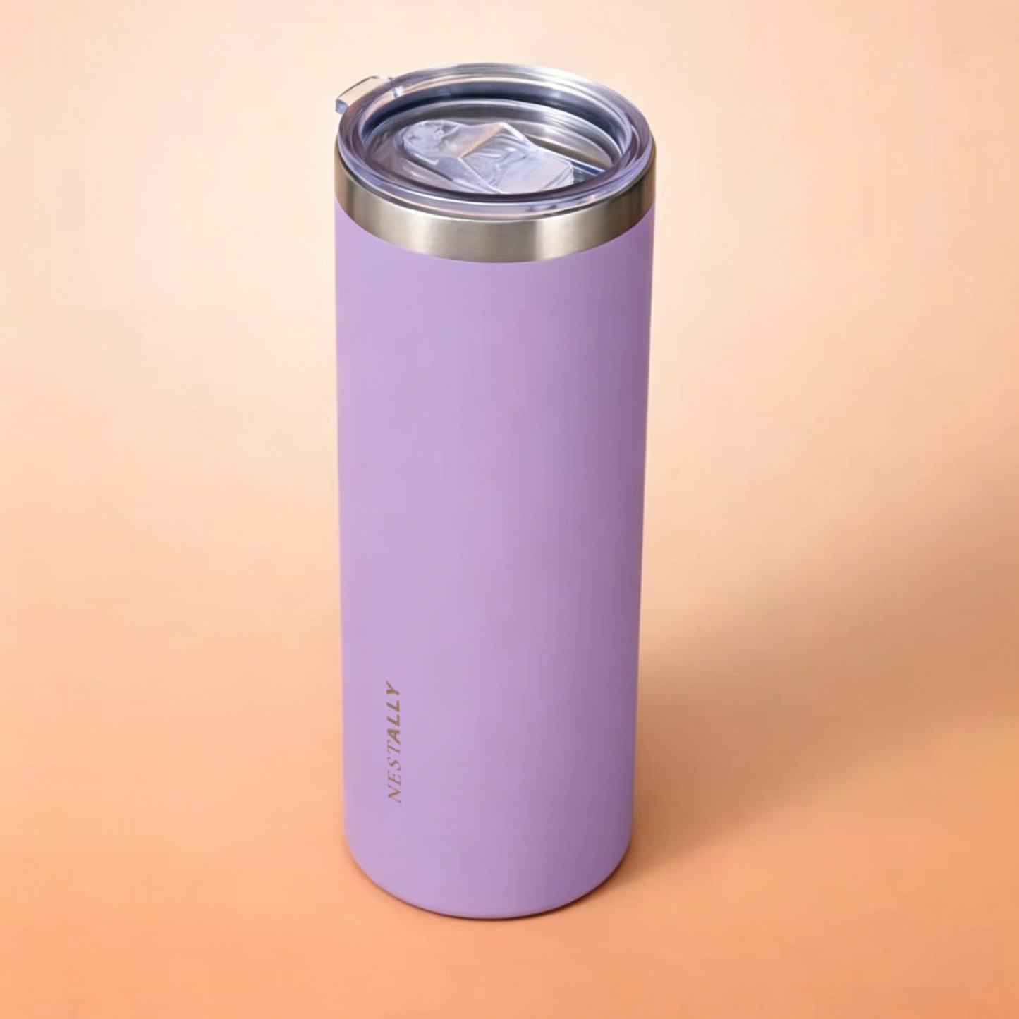 Chic 20oz Stainless Steel Travel Mug with Dual Lids