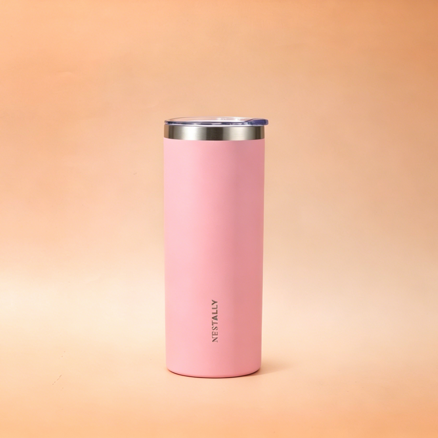 Chic 20oz Stainless Steel Travel Mug with Dual Lids