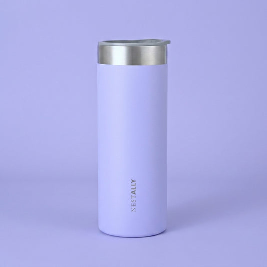 Chic 20oz Stainless Steel Travel Mug with Dual Lids