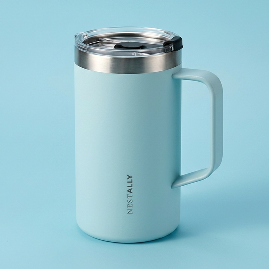 Cozy 20oz Stainless Steel Travel Mug with Handle